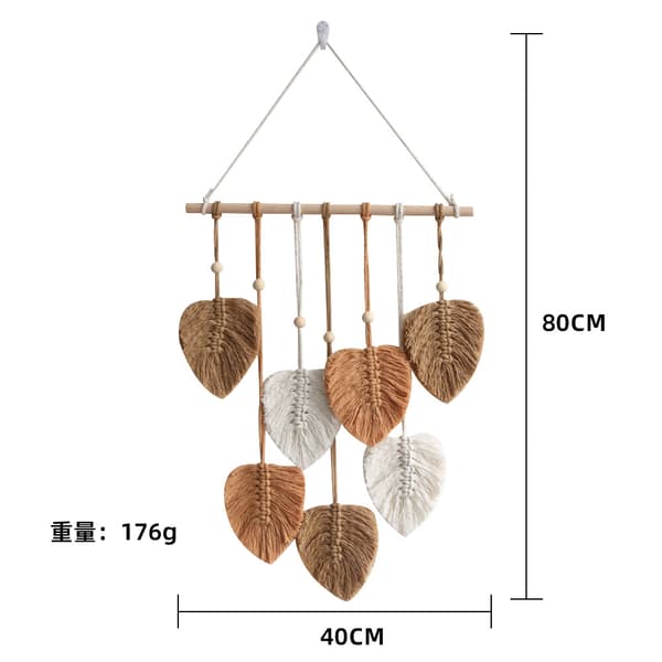 1 kpl KHAKI Macrame seinävaate Boheme käsintehty Macrame seinävaatteet