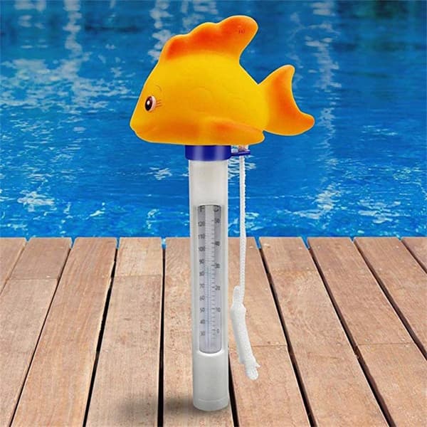 Flydende pooltermometer med snor (1 stk.)