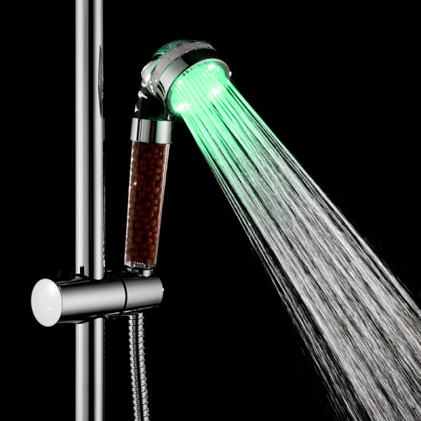 Badrum Dusch Handdusch 7 Färger LED Högtryck Duschhuvud