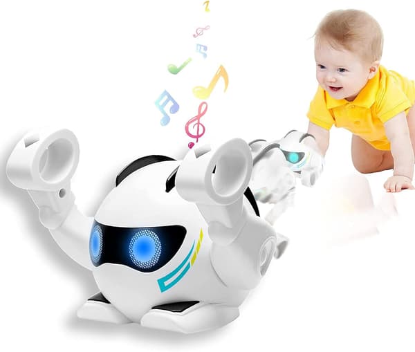 Liten sten Baby Toy 3-12 år, Touchable Interactive Rolling Rob