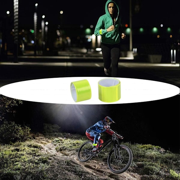 Reflekterande Armband 16PCS Reflekterande Rems Barncykel Säker Benpan