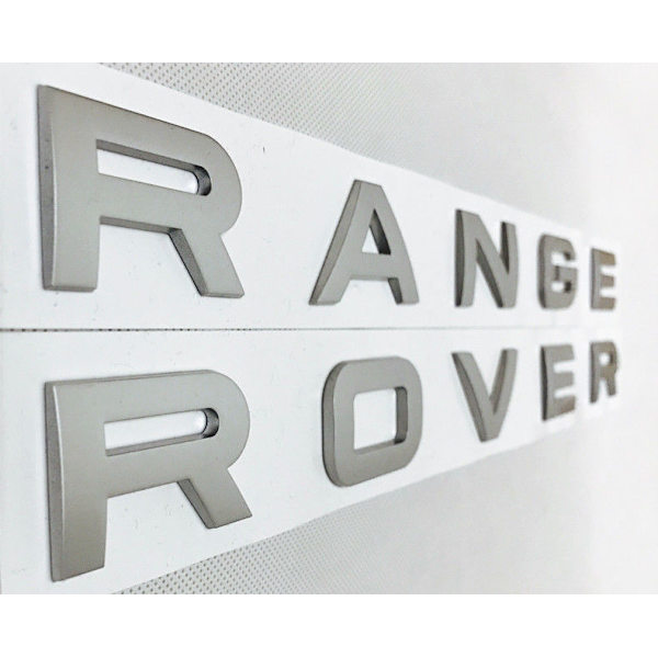 1 st Range Rover matt silver bokstäver emblem Emblem fram eller bak