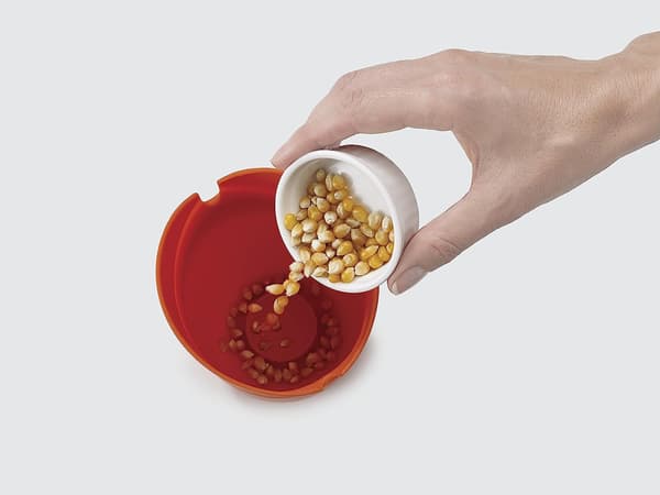 2 mikrovågspopcornrör - orange/grå