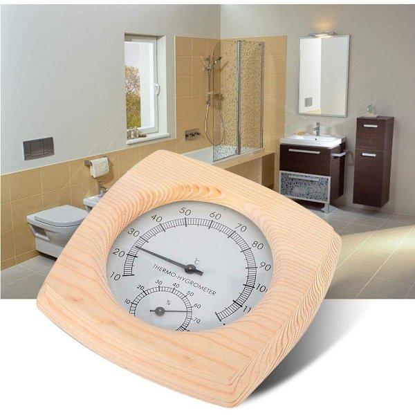 Digitalt termometer, hygrometer, fugtighedstermometer, saunarum