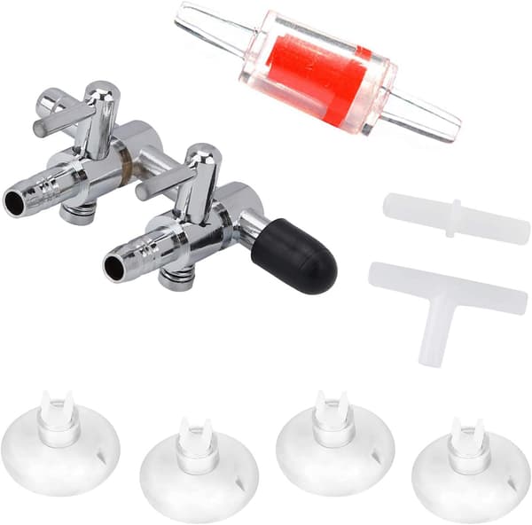 Akvarium luftflödeskontrollstångsfördelare Diverter Pump Accessori