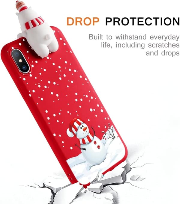 1 stk. Snefald Jule Etui til Apple iPhone 14 Pro Max 6.7\" Liqui