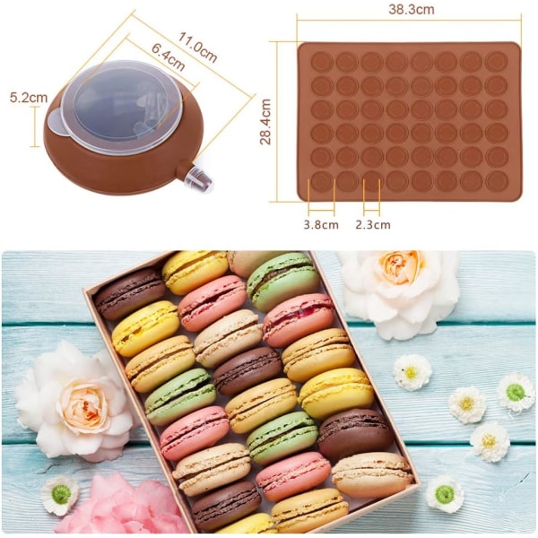 Macaronbakningsunderlägg, Macaronproteinbricka Sipcone-form, för 48 m