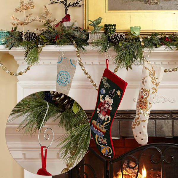 Julekuglekroge, 100 stk. Julekrog S-formet ornament