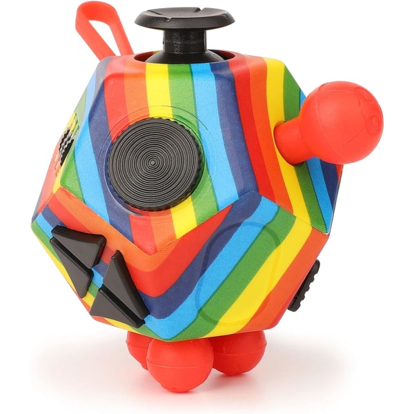 Cube Fidget Toys Sanselegetøj til stress- og angstlindring 12 Sid