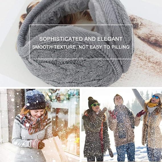 Unisex Öronmuffar - Vikbara Öronmuffar, Varma Öronmuffar Vinterfleece Öronmuffar