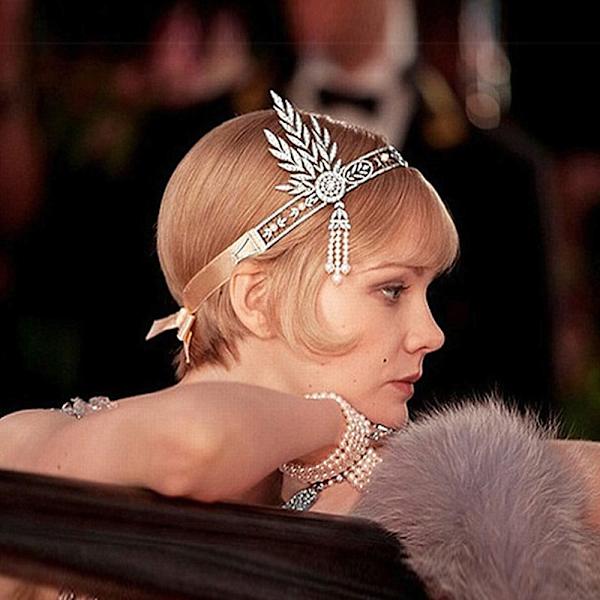 Rhinestone Leaf Bröllop Tiara Hårband för Brudar, Krona Hårband