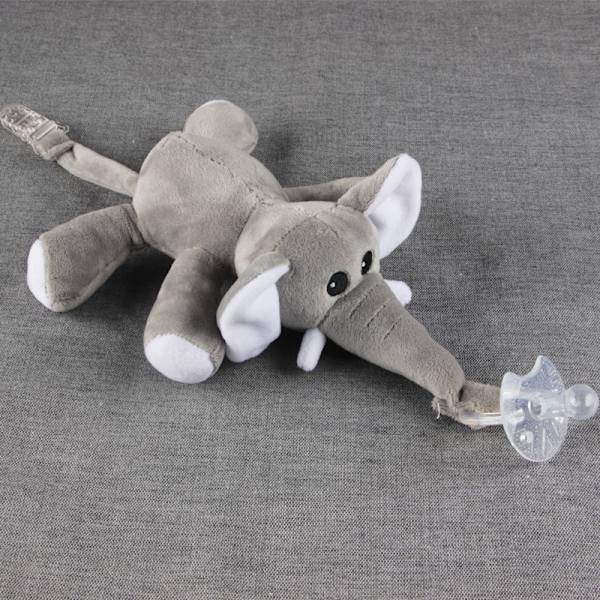Napphållare med avtagbar napp, 0m+, Elefant