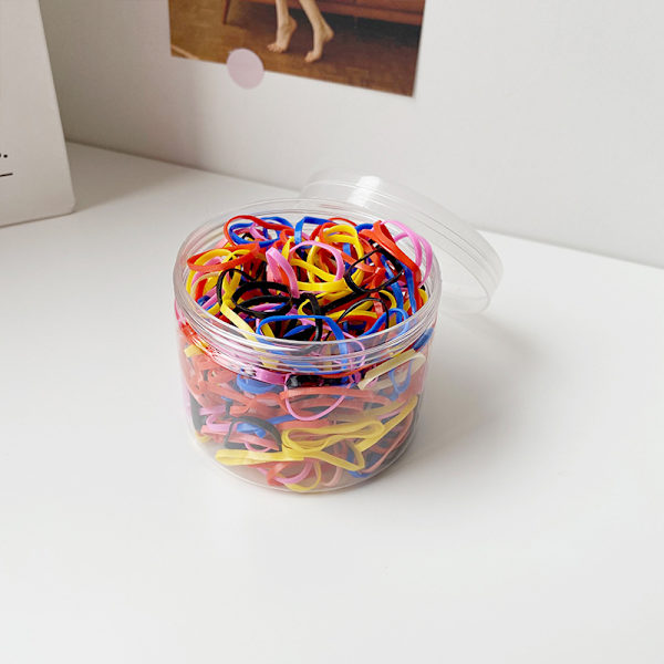 1000 st gummiband för hår, engångsgummiband, minir