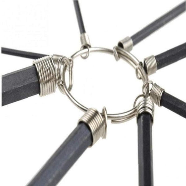 8 stk. Hex-l nøgle Cykel Hexagon nøgle Hex Park Tool Metric Fol