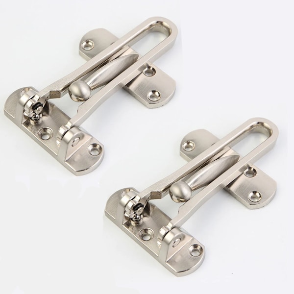 2Pack Security Door Chain Lock Steel Window Guard Entry Door Lock