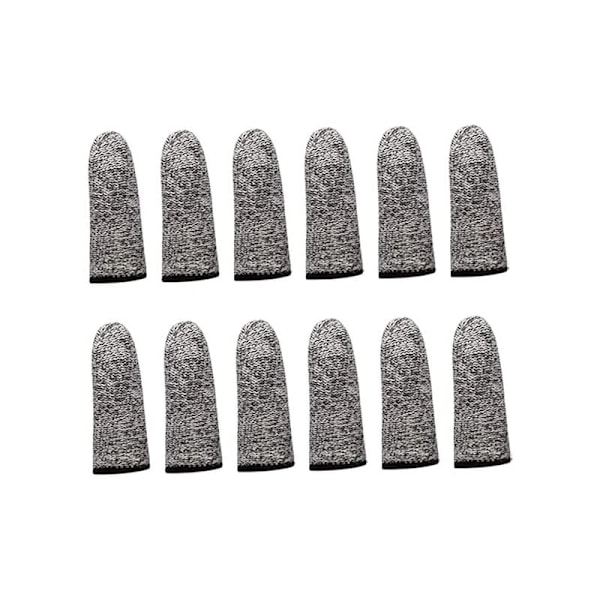 20 st Skärbeständiga Fingertoppsskydd Återanvändbara Fingerskydd Halkfria Fingerskydd Skärbeständiga Fingertoppsskydd Halkskyddande Skyddande Fingertoppsskydd (6,5 cm)