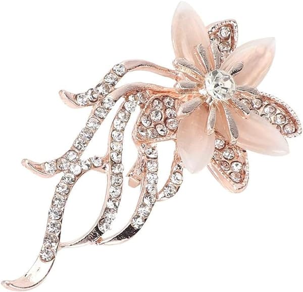Kvinnors Brosch, Mode Legering Elegant Blomma Strass Brosch Pi