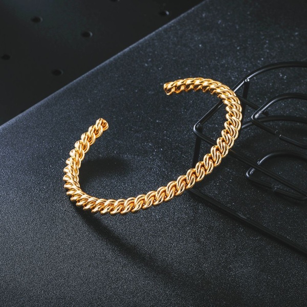 2 sæt forgyldte armbånd | 14K forgyldt | Letvægts Ev