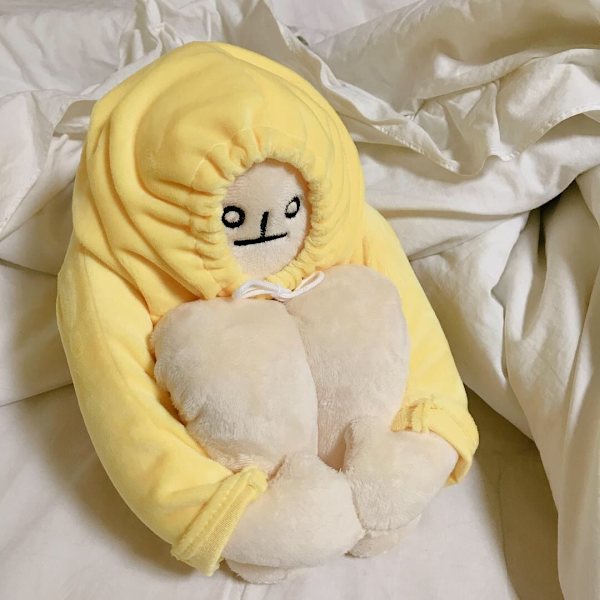 Plush Bananemand Legetøjsfyldt Dukke med Magnet Sjov Mand Dukke Stre