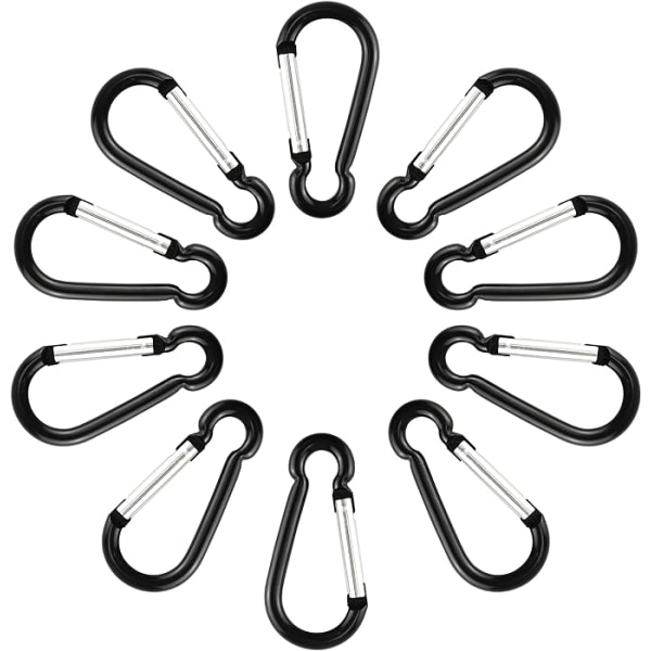 Aluminum Carabiner Clip 1.6 Inches Spring Snap Hook Keyring Carab