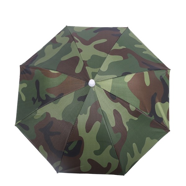 Vind- och regntätt huvudmonterat hopfällbart paraply, solskydd