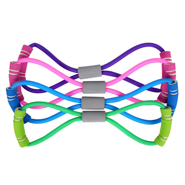 Yoga Gum Fitness Resistance 8 Word Chest Expander Rope Workout Mu
