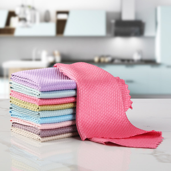 Rengjøringskluter Gjenbrukbare kjøkkenhåndklær Easy Clean Cloth Nanoscal