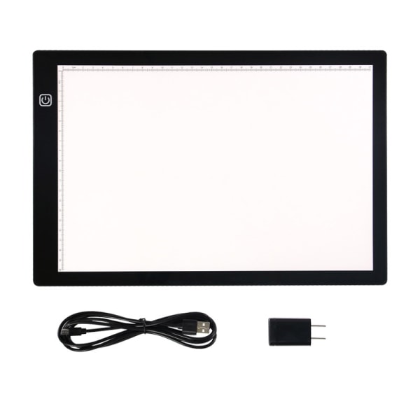 A4 let tablet, ultratynd strømforsyning Justerbar lysstyrke LE