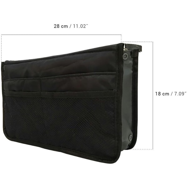 Organizer Pouch Interiør Opbevaringspose til Håndtaske eller Rejsetaske (V