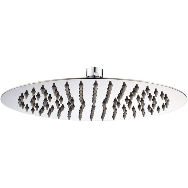 Rustfrit brusehoved - Vandsparende brusehoved, 20CM rundt brusehoved