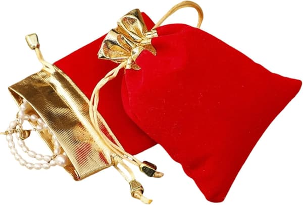 25 st Mjuka Dragkedjeväskor för Smycken, Bröllopsgodiset, 12*15cm, R