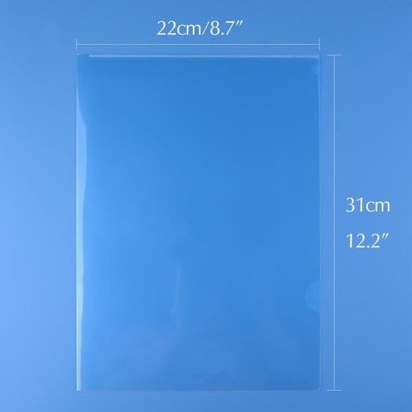 25 stk. A4 Cut Flush Mapper Transparente Plastik Mappeomslag