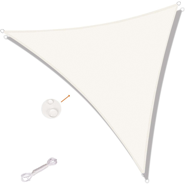 Trekantet skygge seil 3x3x3m Vanntett Anti UV for Hage Terrac