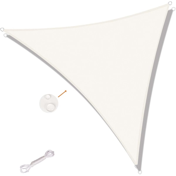 Triangulär Shade Sail 3,6x3,6x3,6m Vattentät Anti UV för trädgård