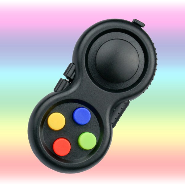 Fidget Pad 8 Funksjon Fidget Toy Cube Controller Stress Reduser f
