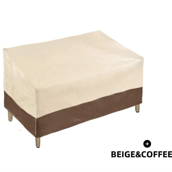 2-paikkainen raskaan sarjan terassipenkin loveseat-suojus, vedenpitävä ulkokäyttöön