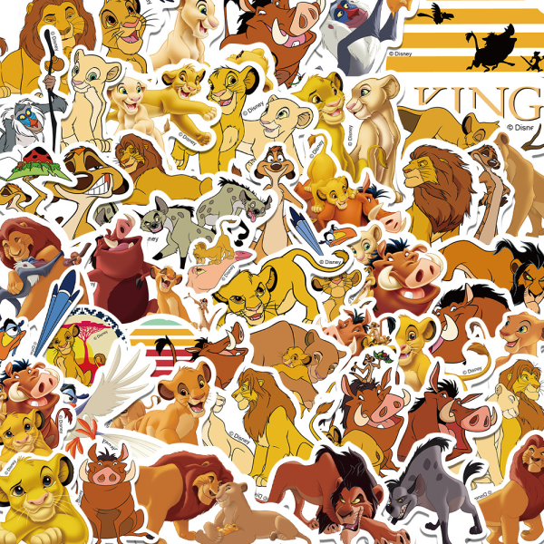 50pcs The Lion King Stickers -Lion King Anime Suitcase Sticker Sk