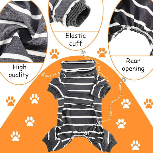 Hundpyjamas skjorta husdjur jumpsuit andningsbar husdjurskläder 4 ben hopp