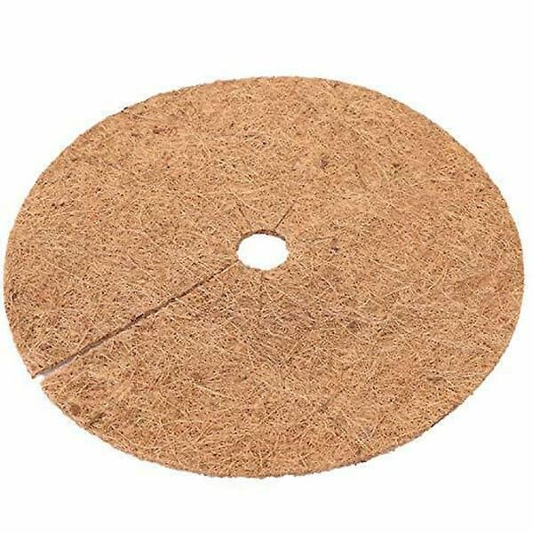 6 stk. kokosnøddeplantemåtter Kokosdisk Mulch Discs, plantebeskyttelse