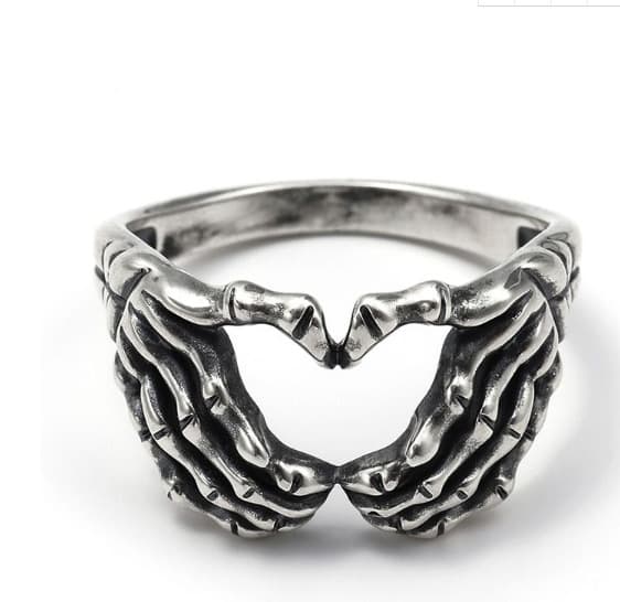 Håndtegn Ringe til Kvinder - Nyhed Hjerteform Retro Legering Ringe