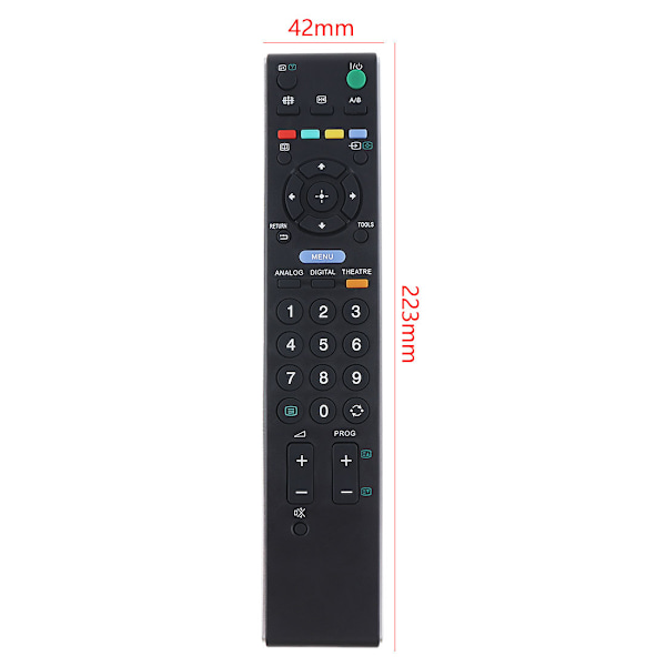 Yleiskäyttöinen RMED009-kaukosäädin Sony Bravia HDTV:lle, musta, yksi s