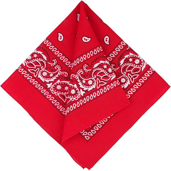 Paketti puuvillaisia bandana-huivi, monikäyttöinen neliöhuiv, kasvomaski