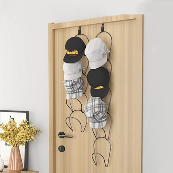 1 pakke hatteholder, bøjle, holder, hatarrangør, skab, hængende baseb