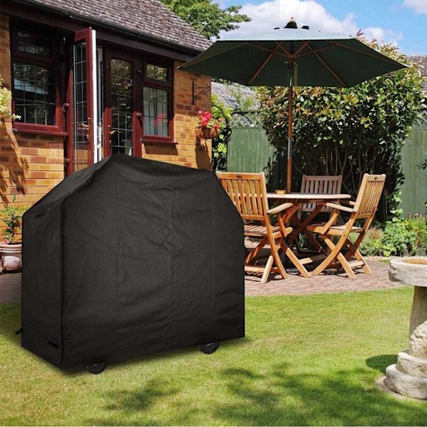 Barbecue Cover BBQ Cover Barbecue og Plancha Cover 210D Sort Okse