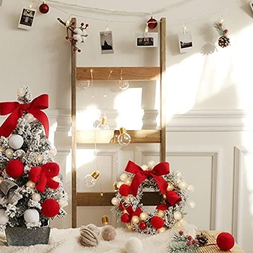 Kunstig julekrans med forudinstalleret lys