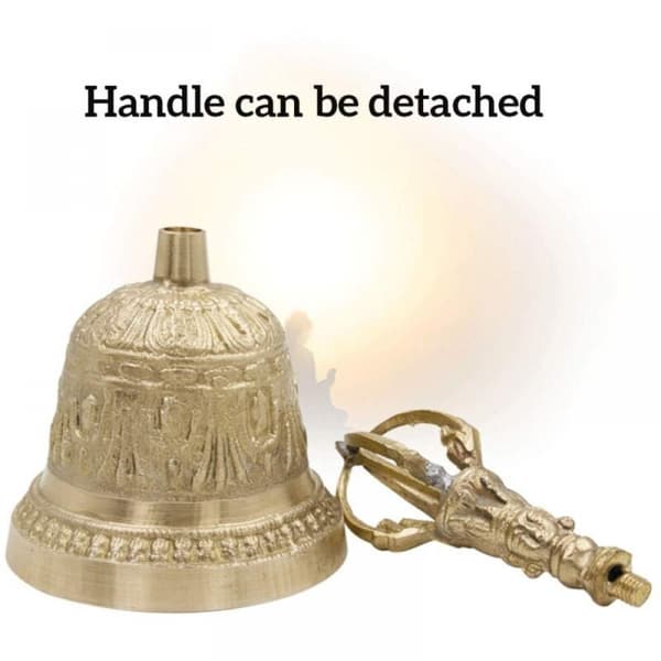 Vajra bønneklokker tibetansk buddhistisk meditationsklokke håndlavede messing bh'er
