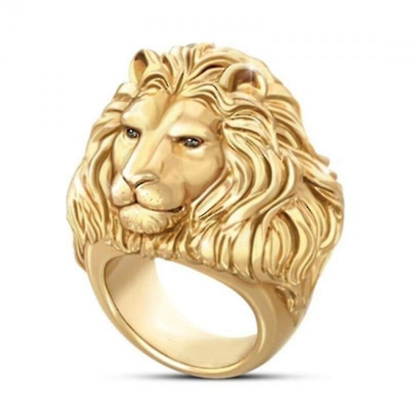 Guldlejon Dyrmotiv Ring