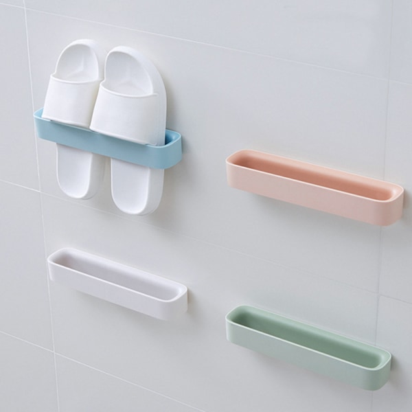 4 pakke plast veggmontert skohylle hengende med selvklebende