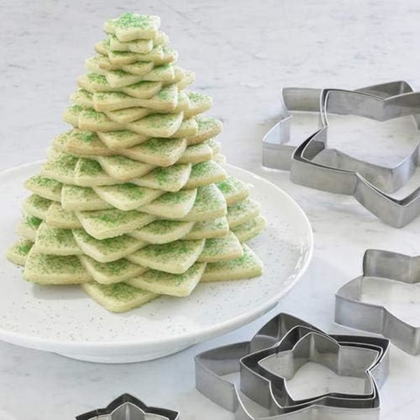 5-pack pepparkaksmått i form av julstjärnor