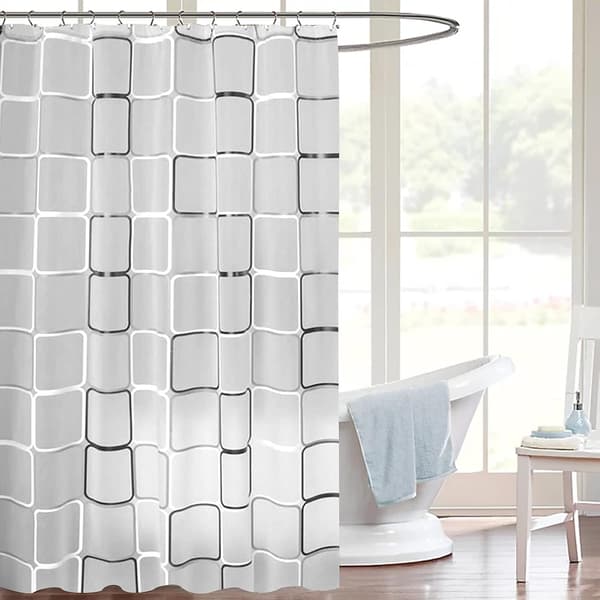 Vattentäta Transparenta Duschdraperihakar Set, Modern Badrum Curta